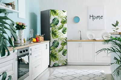 Magnet auf kühlschrank folie dekoration Exotische blätter