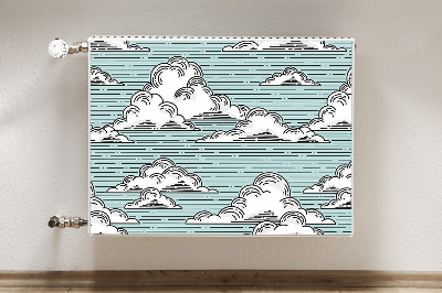 Magnet Heizkörperverkleidung Wolken zeichnen