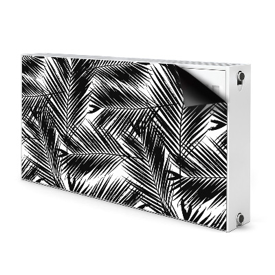 Magnet Heizkörperverkleidung Schwarze palmenblätter
