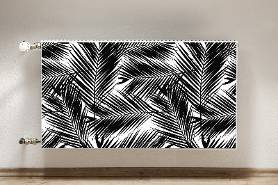Magnet Heizkörperverkleidung Schwarze palmenblätter