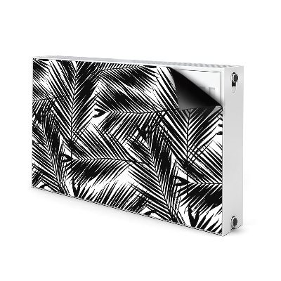 Magnet Heizkörperverkleidung Schwarze palmenblätter