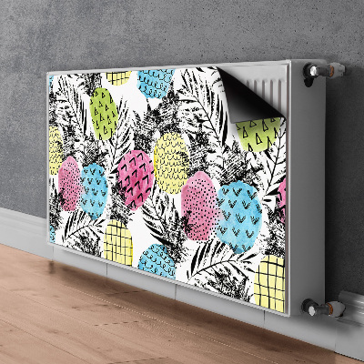 Heizkörperverkleidung magnet Bunte ananas