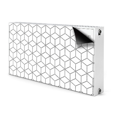 Magnet Heizkörperverkleidung Graue würfel