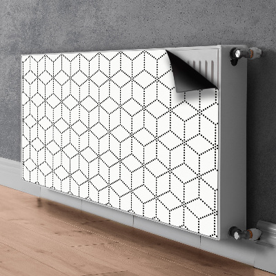Magnet Heizkörperverkleidung Graue würfel