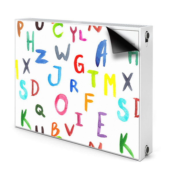 Heizkörperverkleidung magnet Bunte buchstaben