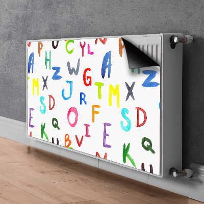 Heizkörperverkleidung magnet Bunte buchstaben