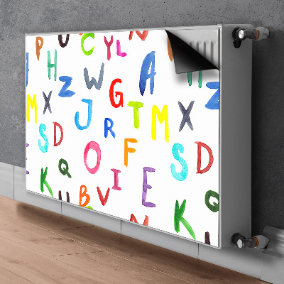 Heizkörperverkleidung magnet Bunte buchstaben