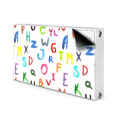 Heizkörperverkleidung magnet Bunte buchstaben