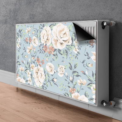 Heizkörperverkleidung magnet Blumen vintage-stil