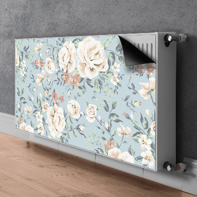 Heizkörperverkleidung magnet Blumen vintage-stil