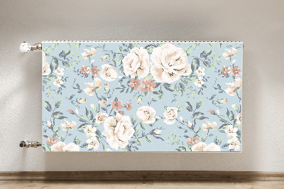 Heizkörperverkleidung magnet Blumen vintage-stil