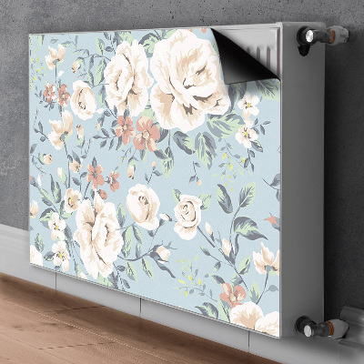 Heizkörperverkleidung magnet Blumen vintage-stil