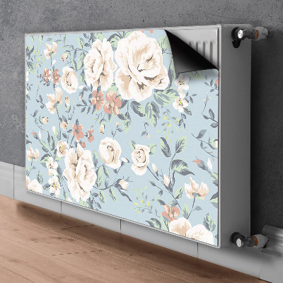 Heizkörperverkleidung magnet Blumen vintage-stil