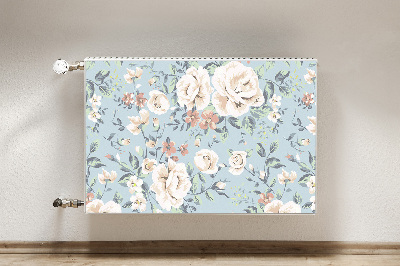 Heizkörperverkleidung magnet Blumen vintage-stil