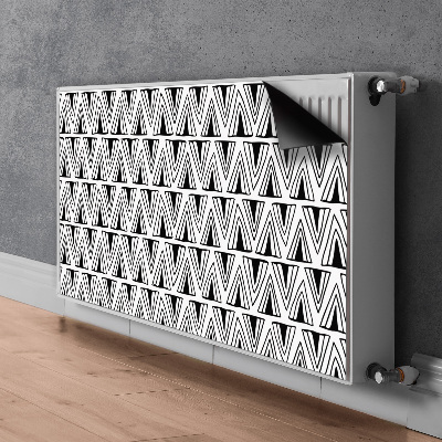 Magnet Heizkörperverkleidung Dreiecksmuster boho