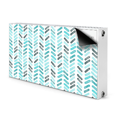 Magnet Heizkörperverkleidung Fischgrät-aquarell