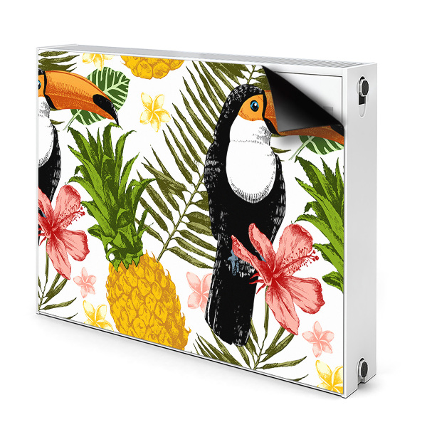 Magnet Heizkörperverkleidung Toucan und ananas