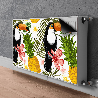 Magnet Heizkörperverkleidung Toucan und ananas