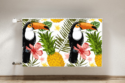 Magnet Heizkörperverkleidung Toucan und ananas