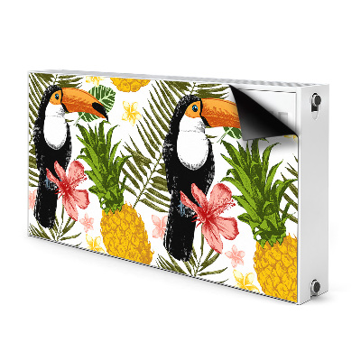 Magnet Heizkörperverkleidung Toucan und ananas