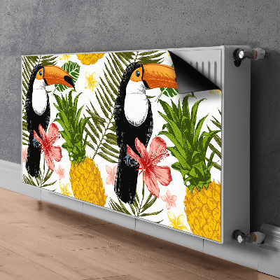 Magnet Heizkörperverkleidung Toucan und ananas