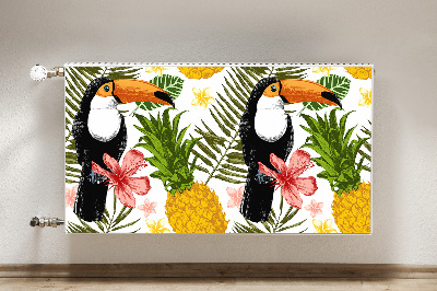 Magnet Heizkörperverkleidung Toucan und ananas