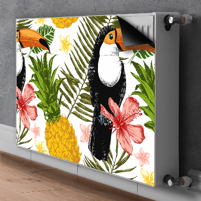 Magnet Heizkörperverkleidung Toucan und ananas