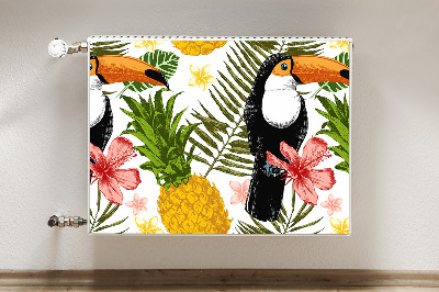 Magnet Heizkörperverkleidung Toucan und ananas