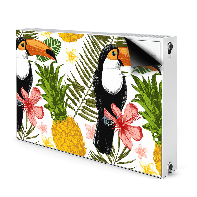 Magnet Heizkörperverkleidung Toucan und ananas