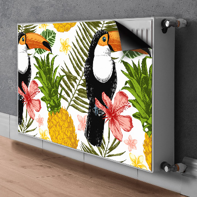 Magnet Heizkörperverkleidung Toucan und ananas