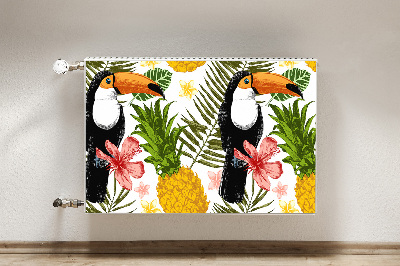 Magnet Heizkörperverkleidung Toucan und ananas