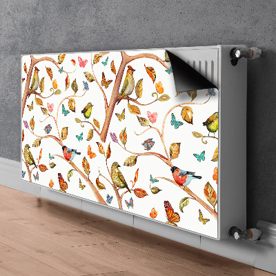 Dekorativer Heizkörpermagnet Vögel auf dem zweig