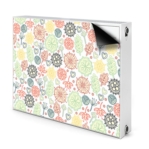 Heizkörperverkleidung magnet Blumen und herzen