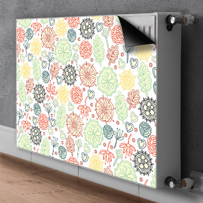 Heizkörperverkleidung magnet Blumen und herzen