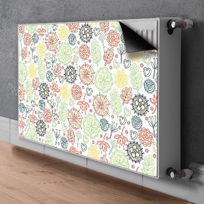 Heizkörperverkleidung magnet Blumen und herzen