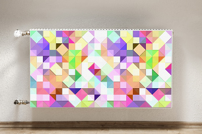 Heizkörperverkleidung magnet Farbenfrohe mosaik