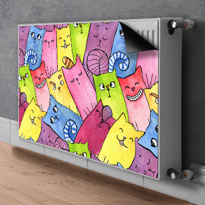 Magnet Heizkörperverkleidung Glückliche katzen