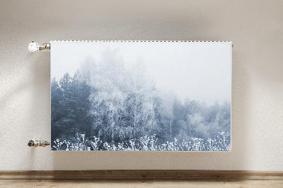 Heizkörperverkleidung magnetisch Winterbäume