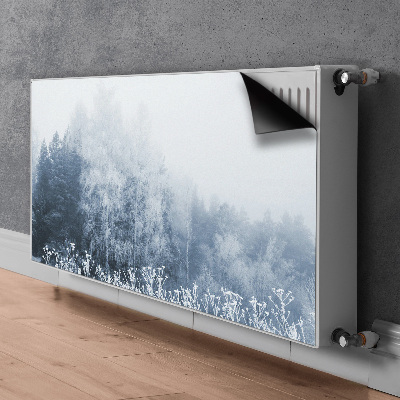 Heizkörperverkleidung magnetisch Winterbäume