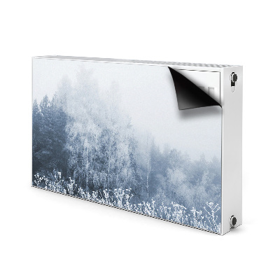 Heizkörperverkleidung magnetisch Winterbäume