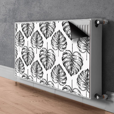 Dekorative Heizkörperabdeckung Monstera