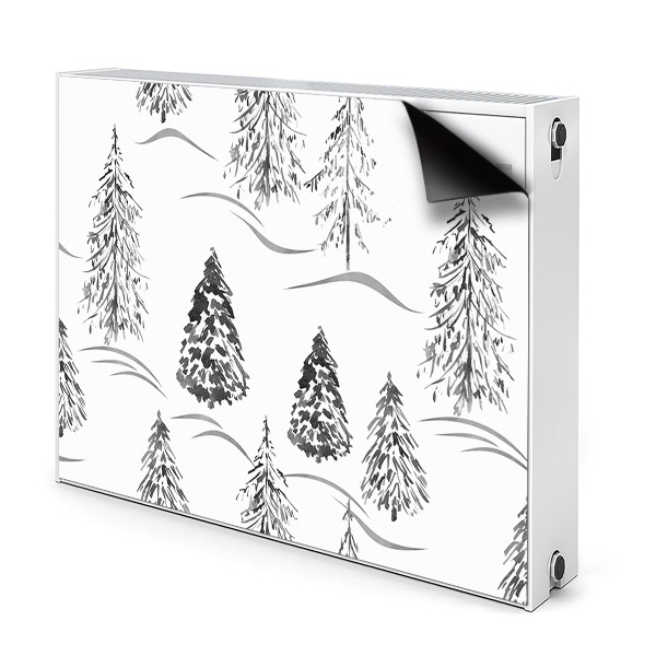 Heizkörperverkleidung magnetisch Winter weihnachtsbaum