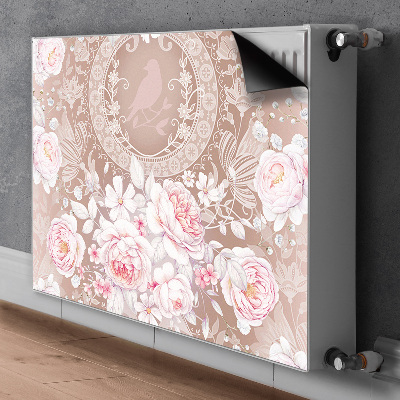 Magnet Heizkörperverkleidung Weiße rosen