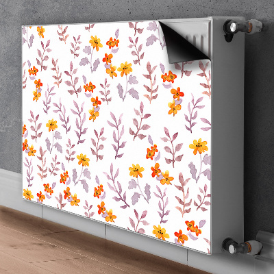 Dekorative Heizkörperabdeckung Bemalten blumen
