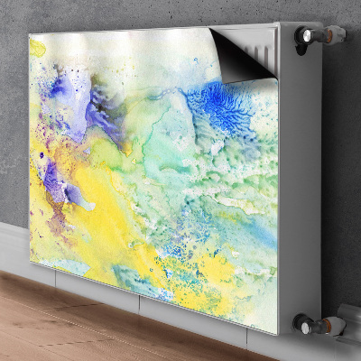 Heizkörperverkleidung magnet Farbenfrohe flecken