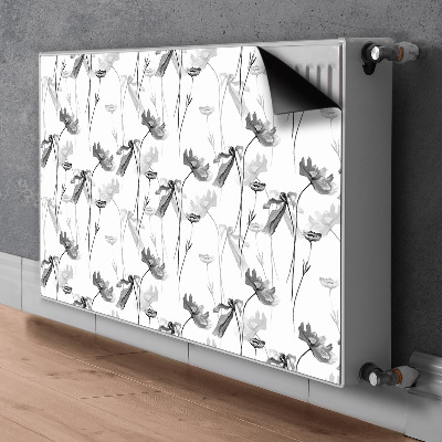 Heizkörperverkleidung magnet Mohnsamenblume