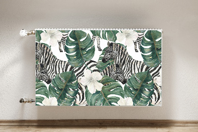 Heizkörperverkleidung magnetisch Zebras in den blättern