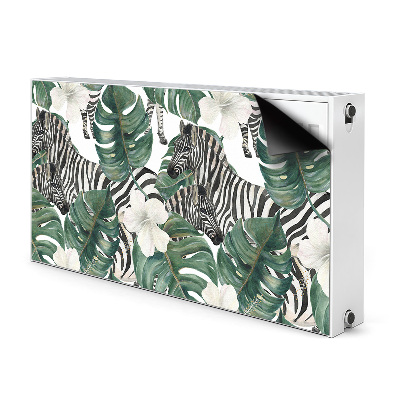Heizkörperverkleidung magnetisch Zebras in den blättern