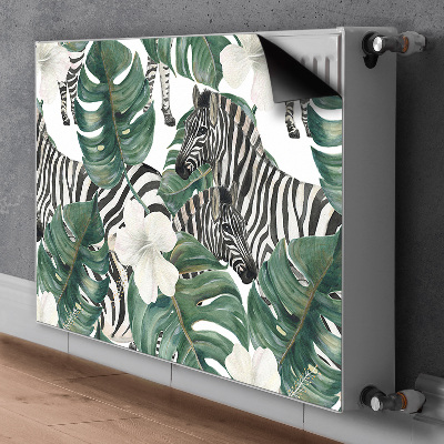 Heizkörperverkleidung magnetisch Zebras in den blättern