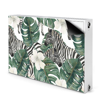 Heizkörperverkleidung magnetisch Zebras in den blättern